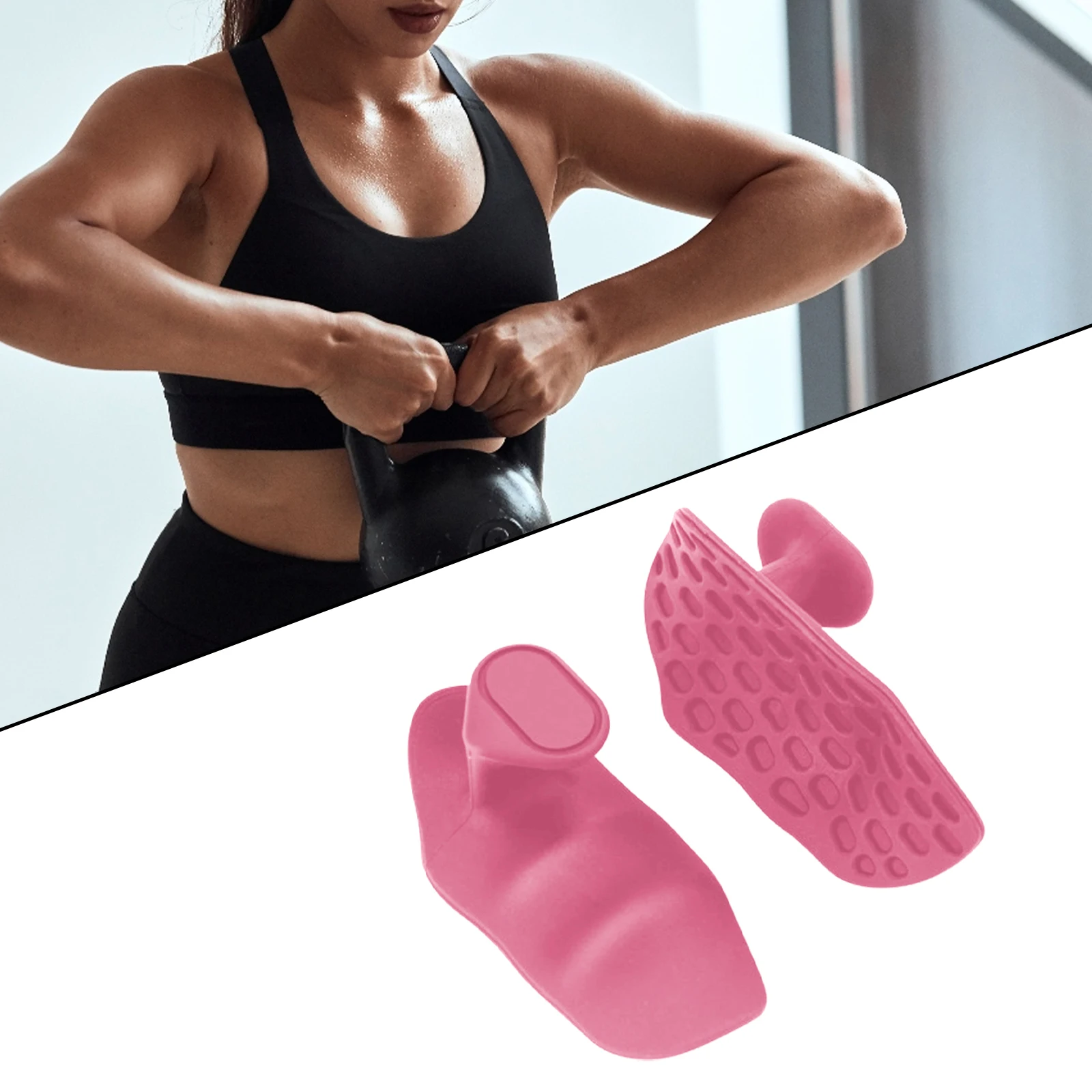 Workout Gym Gloves Silicone Palm Grips Crosstraining Palm Grip Hand Protection for Gymnastics Weightlifting Exercise