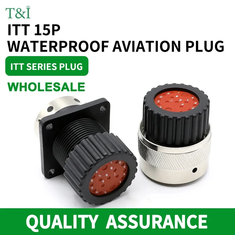 1/5/100 PCS 15Pin ITT Aviation Wiring Plug Auto Waterproof Connector Terminal 192900-0581 192900-0582