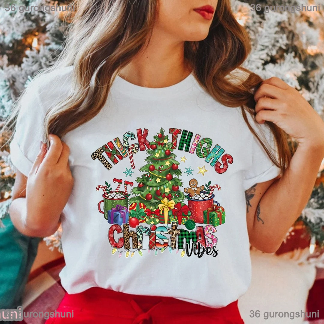 2024 The Most Wonderful Time For A Beer Christmas Graphic Printed T Shirt Girls Santa Claus Xmas Gift Tshirt Women Funny T-Shirt