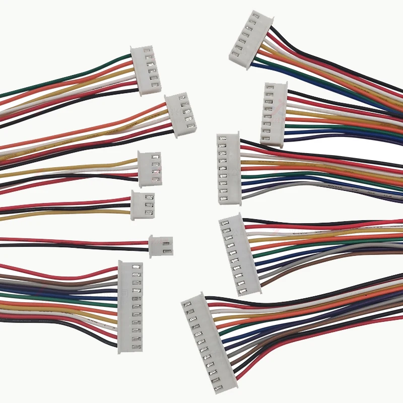 10Sets JST XH2.54 XH 2.54mm Draad Kabel Connector 2/3/4/5/6/7/8/9/10 Pin Pitch Mannelijke Vrouwelijke Stopcontact 20 cm Draad Lengte 26AWG