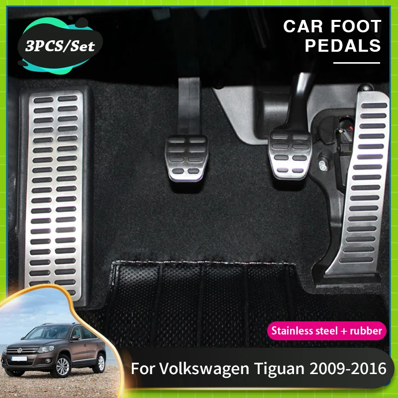 

Car Foot Pedal Pad Cover For Volkswagen VW Tiguan MK1 Acessories 2009~2016 5N Car Brake Clutch Pedal Non Slip Pads Acessories