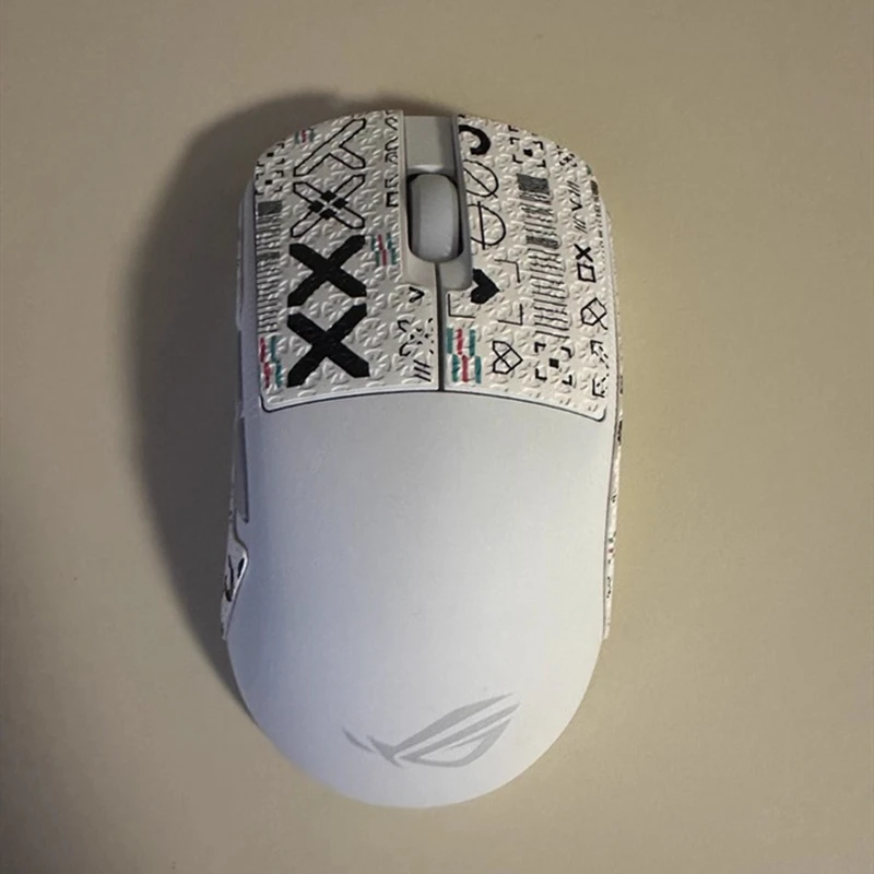 1 zestaw naklejek antypoślizgowych na mysz do Asus ROG Harpe ACE / ACE MINI ‌ ‌   Taśma antypoślizgowa i przeciwpotna na myszki, wykwintna faktura