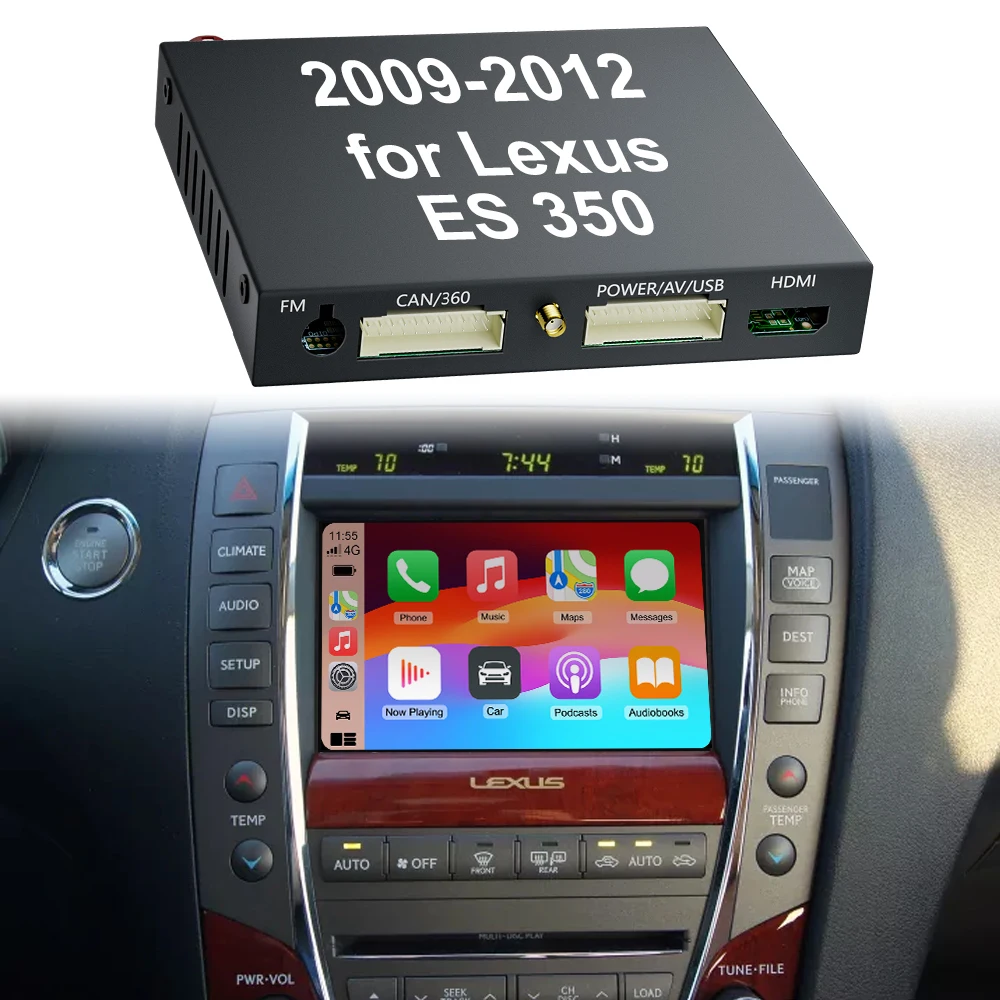 ES350 2009 - 2012 Wireless CarPlay And Android Auto Custom Wholesale Decoder Module Interface Kit For Lexus ES350