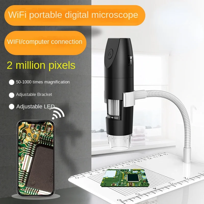 

2 million WiFi portable microscope 1080P digital microscope with measurement 1000X high definition microscope