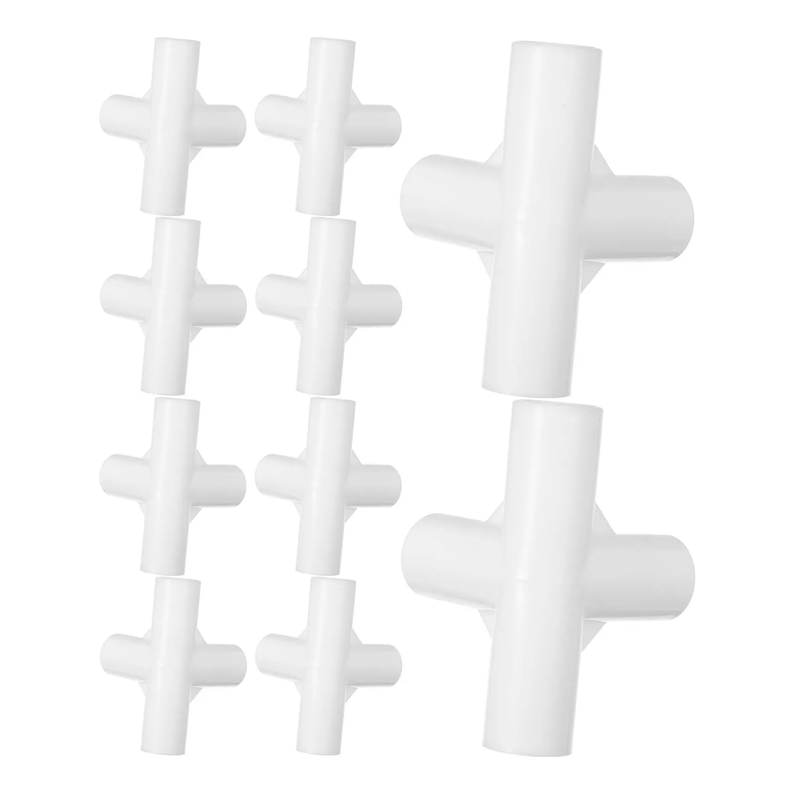 10Pcs Wardrobe Connectors 16Mm Universal 90 Degree Cross Joint for Shoe Racks Clothes Closets DIY Storage Cube Assemblies