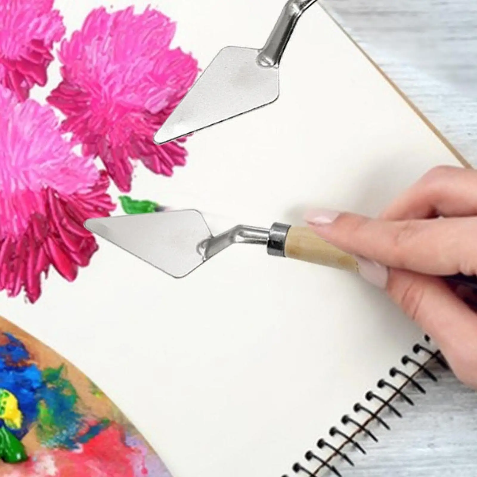 Palette Knife Tool Versatile Pallet Knife for Oil Canvas Mixing Supplies