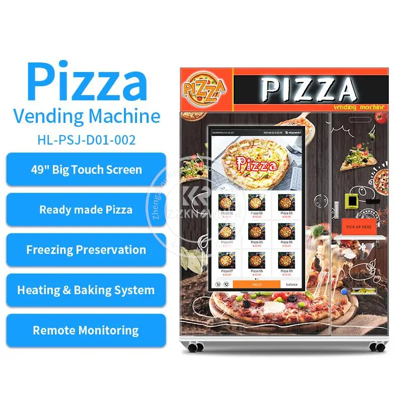 Automatic Heating And Bakery Pizza Vending Machine Factory Directly Pizza Vending Machine