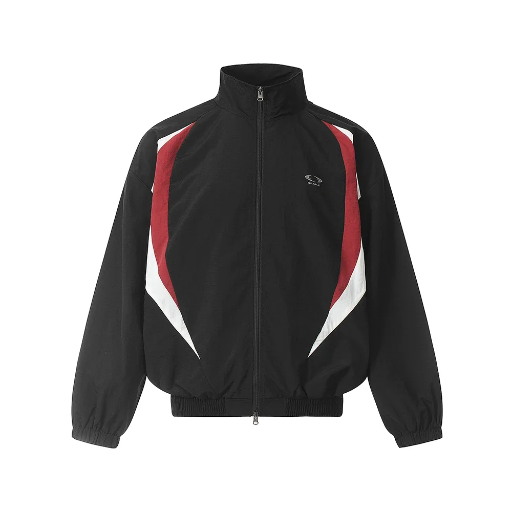 High Street Contrast Color Sunscreen Clothes Mens and Womens Summer Thick Fabric Breathable Casual Baggy Jacket Oversized