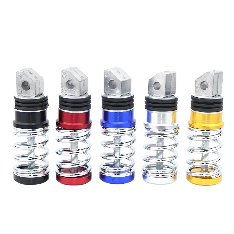 M76E Spring Loaded Footrest Pegs Reduce Fatigue On Bumpy Roads Universal Fit Design