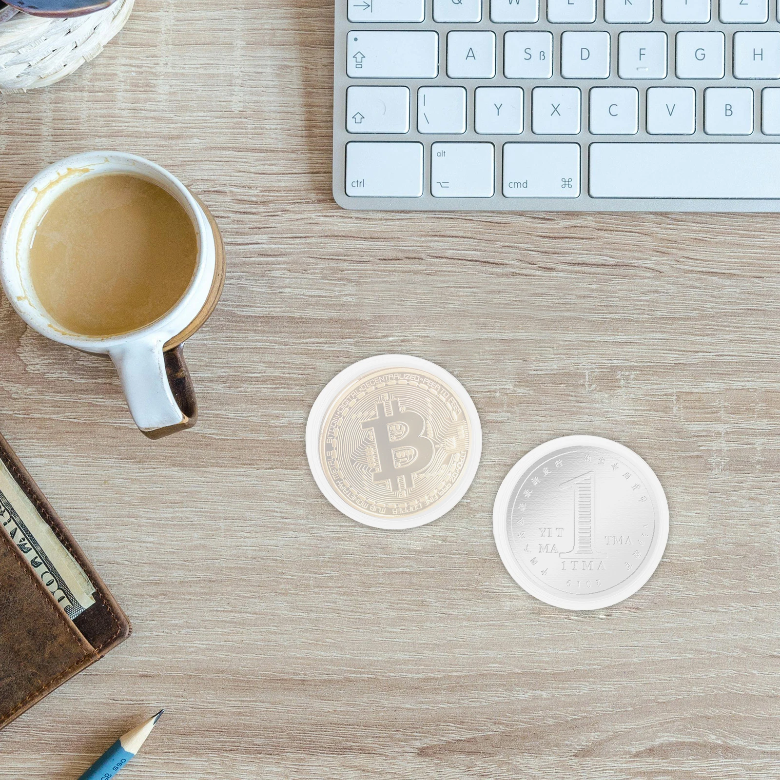 20pcs Commemorative Coin Collection Box Material Adjustable Padding Transparent Design Ideal Collectors Storage