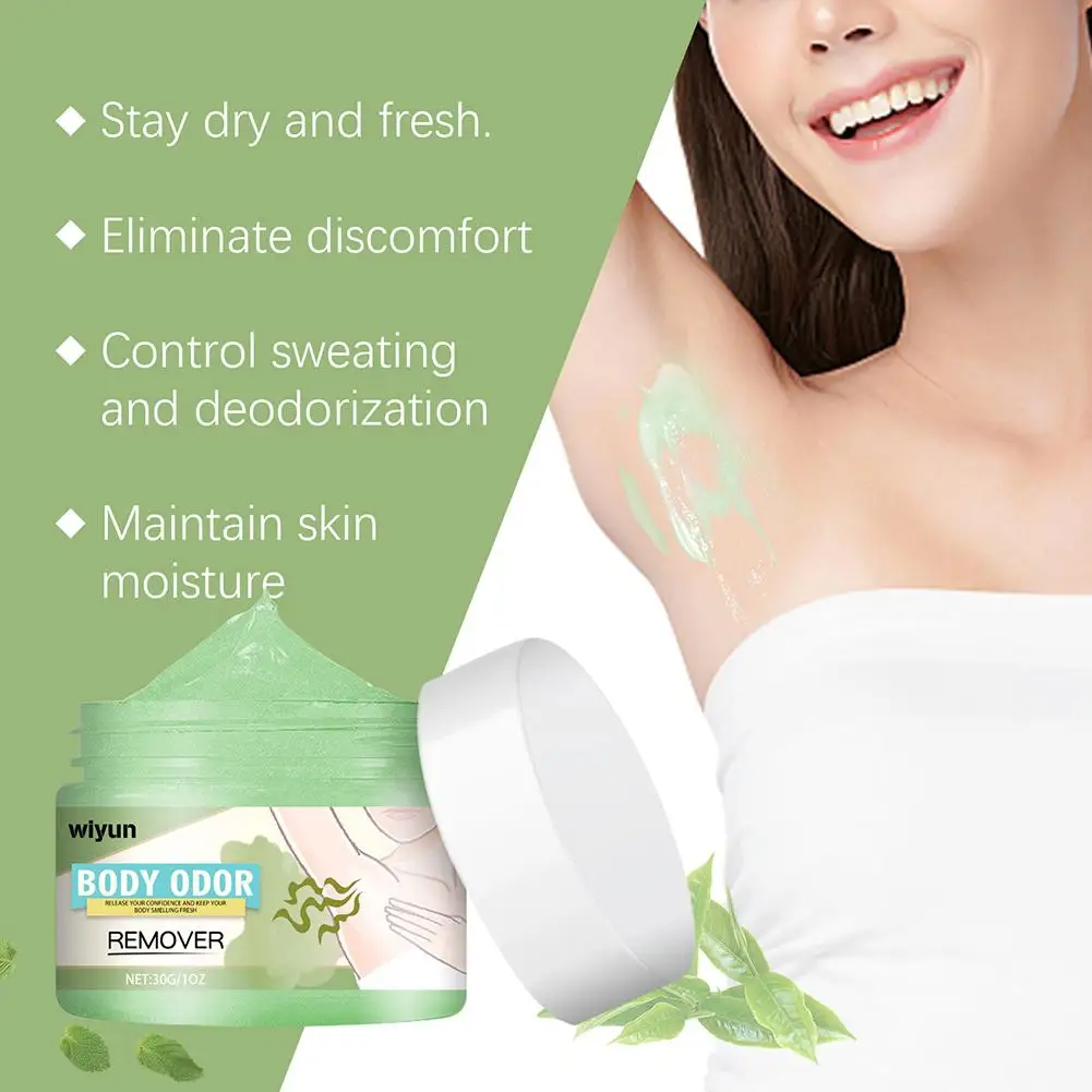 Effective Body Odor Removal Cream Sweat Eliminator Underarm Odor Treatment Bad Smell Antiperspirants Lasting Armpit Deodorizer