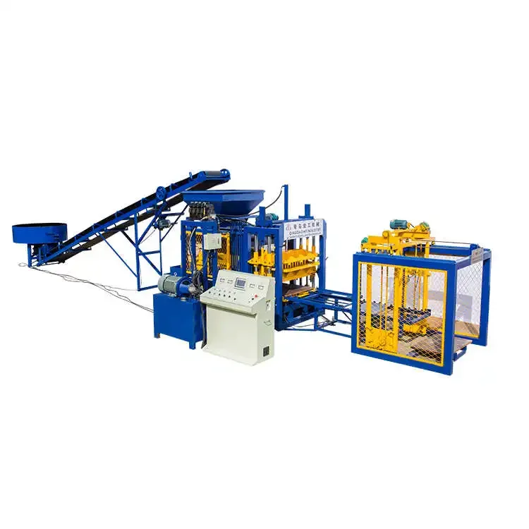 QT4-18 Building Material Machinery For Molding Clay Brick Easy Operated Block Machine