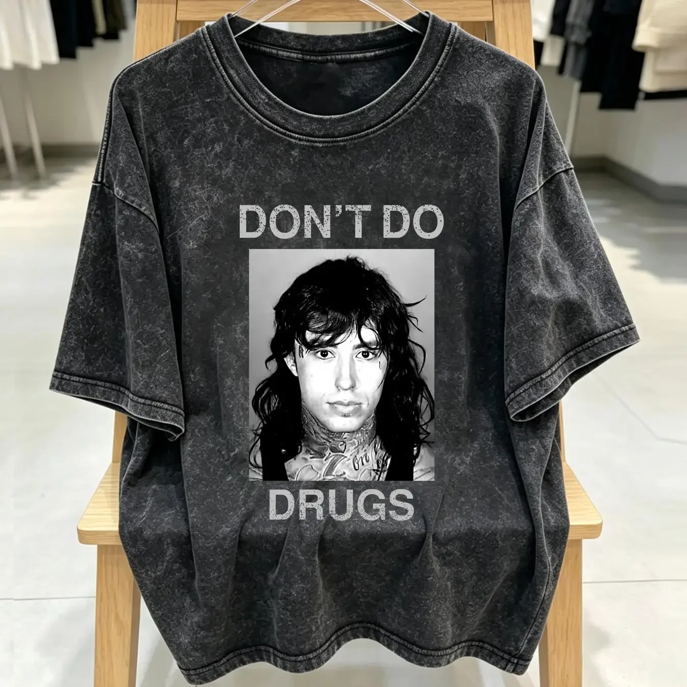 washed T Shirt RonniE rADKE POSTER BLACK SHORT SLEEVE aLL SIZES 1pt1849 long or sleeves vintage Washed Versatile streetwear