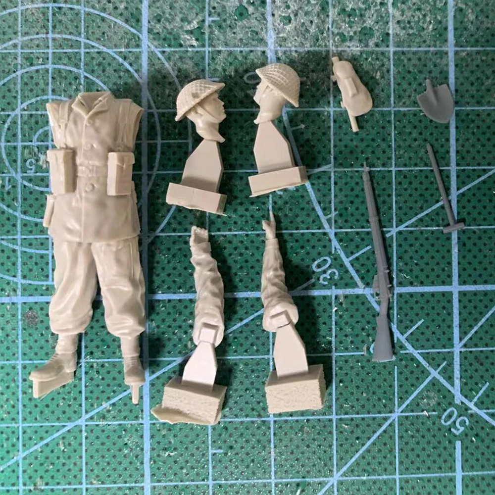 1/35 Hars Model Figuur Gk Soldaat Britse Infanterie Normandië Vol. 2 Wwii Militaire Ongemonteerde En Ongeverfde Kit