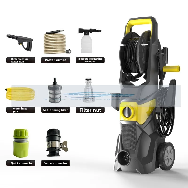 휴대용 유선 가정용 220v 고압 세차기 전기 자동 세차기 세차건 키트 포함