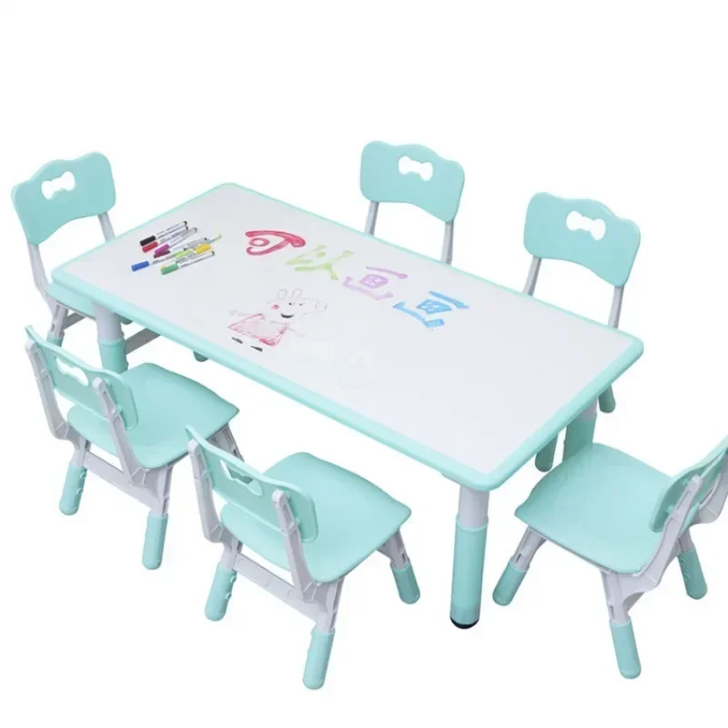 

Набор столов и стульев для детского сада, может поднять детский обучающий стол, школьный письменный стол, стол для рисования граффити, столы для раннего образования