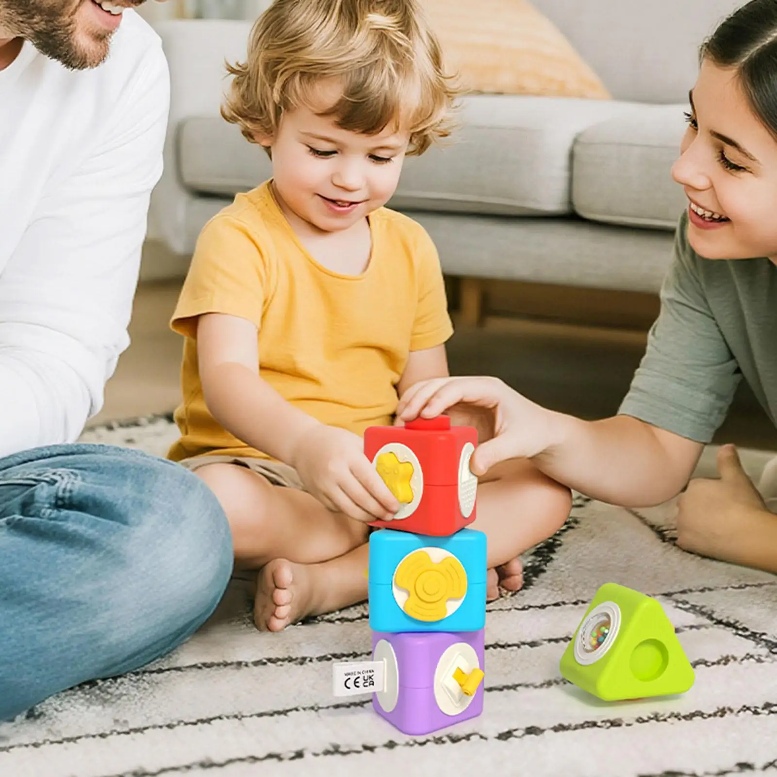 Blocs de construction pour bébés, jouets éducatifs à moteur fin amovible, blocs empilables détachables, jouets pour bébés, garçons et filles