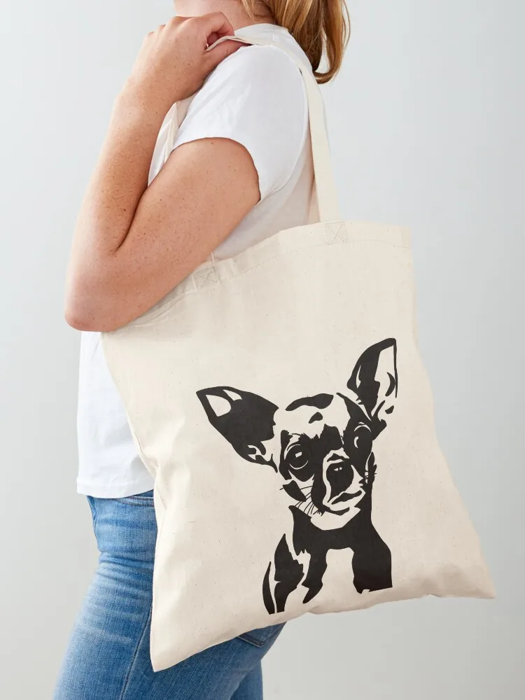 

Minimalist Chihuahua Tote Bag shopping bag Cloth bags women bag cute tote