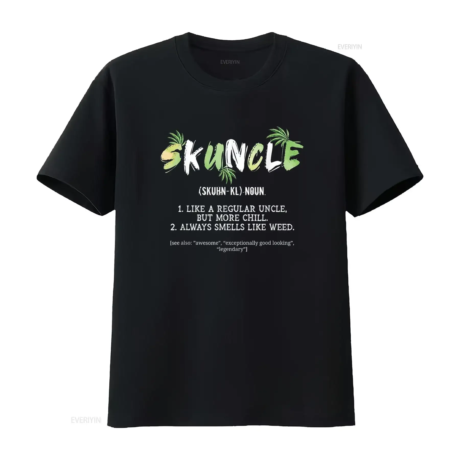 

Skuncle Like A Regular Uncle But More Chill Funny T Shirt vintage Washed Soft fashion designer clothes streetwear Breathable