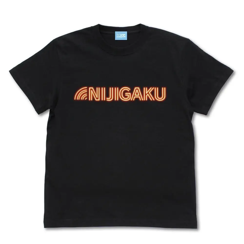 

lovelive! Nijigasaki Academy School Idol Club Neon Sign Logo T-shirt BLACK L