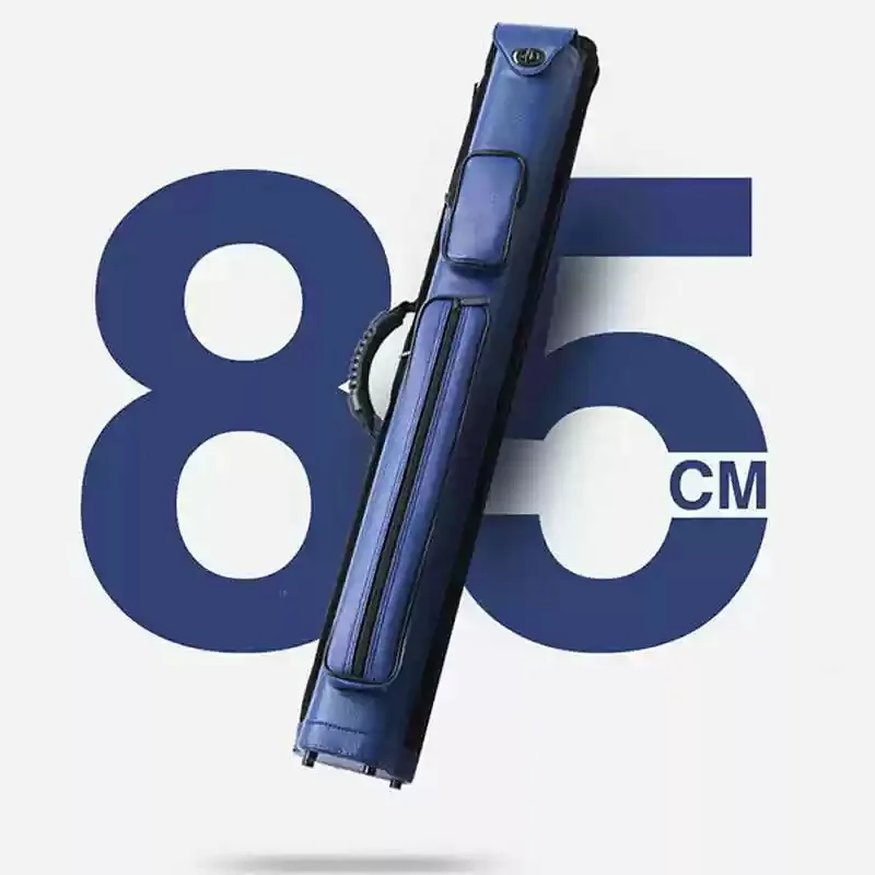 

Customizable logo leather 6-hole billiard box half-bar holder with nine clubs for snooker sports box packaging