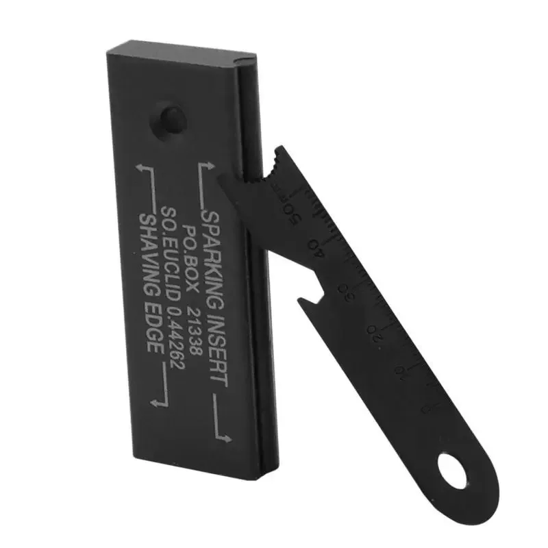 New Wilderness Survival Portable Flint Kit - Magnesium Fire Starter Stick with Wooden Handle for Camping Outdoor Equipment Tool