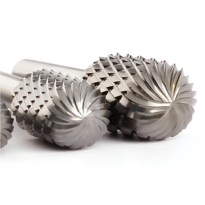 الكرة الأنف اسطوانة عرقوب قالب أدوات نحت قطع واحدة قاطعة المطحنة كربيد التنغستن ملف دوار نمط لدغ #2