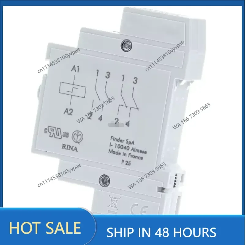 20.22.9.024 FINDER modular step relay 2NO 16A 24VDC mechatronic relay a component