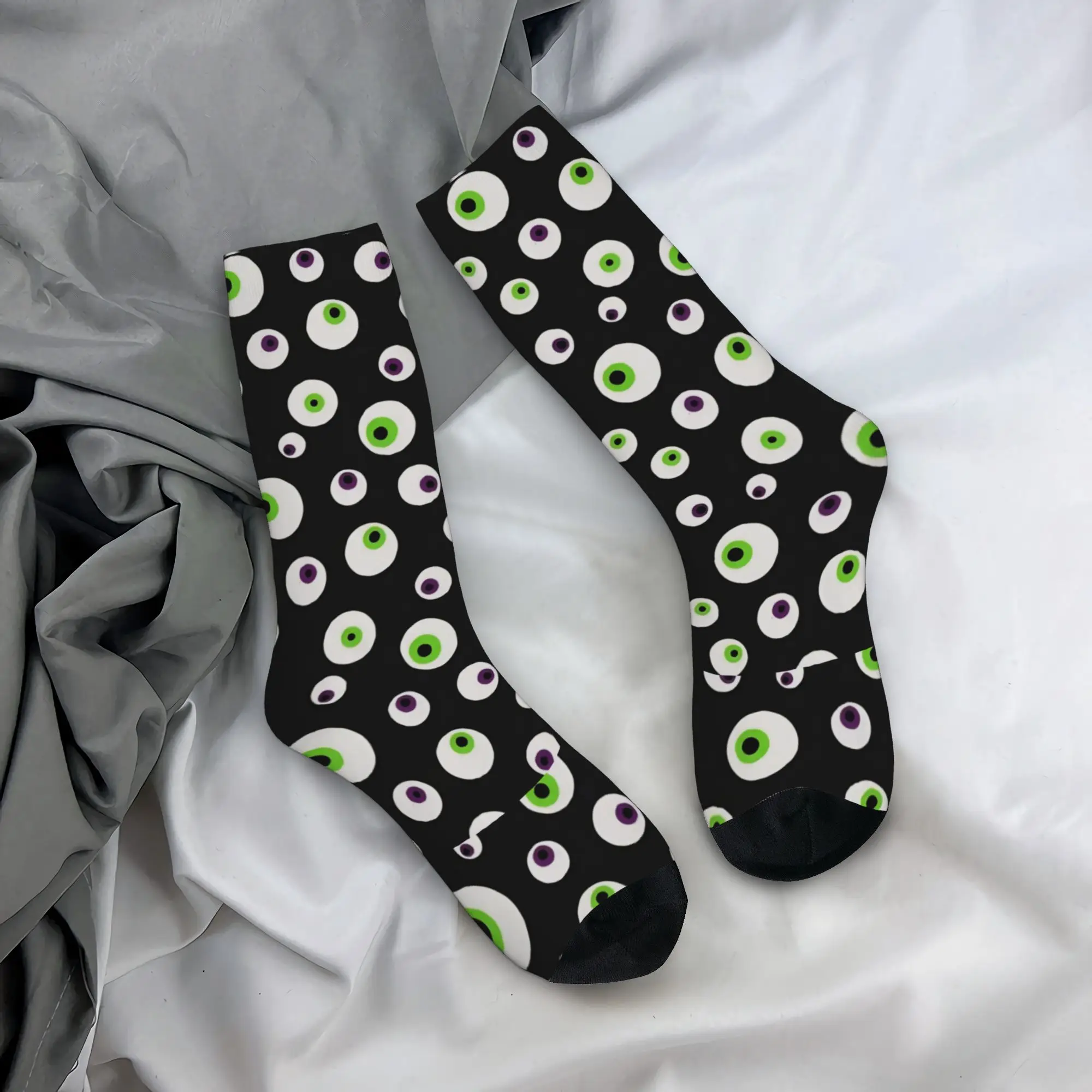 New Male Men Socks Casual Horror Monster Eyes Halloween Sock Polyester  Sport Women's Socks Spring Summer Autumn Winter