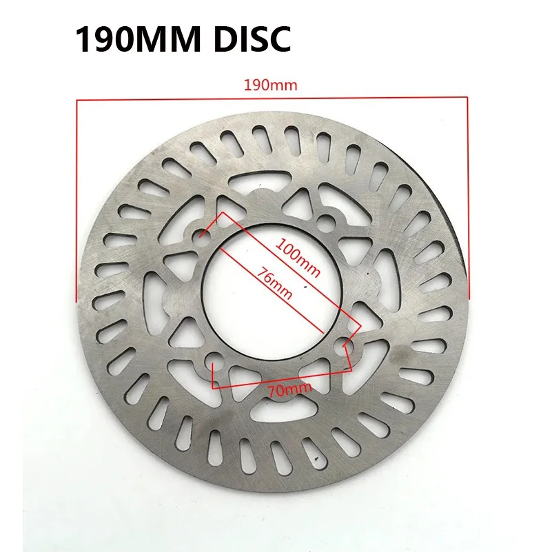 Disco de freio traseiro Rotor para motocicleta, Roda BES, Pit Dirt Bike, Quad, Motocross, 190mm, 200mm, 210mm, 220mm, 50cc, 110cc, 125cc, 150cc, 160cc