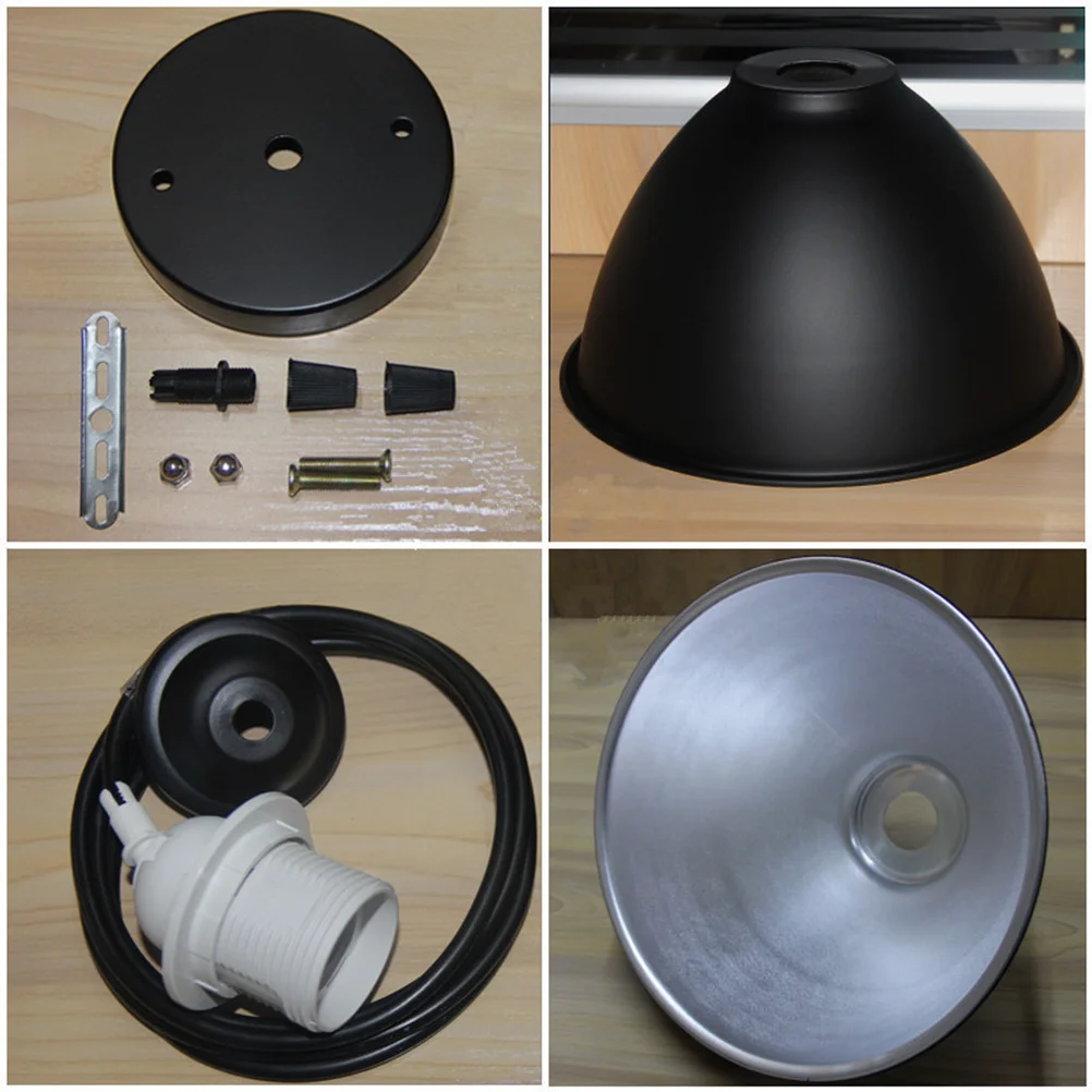 

Aluminum Ceiling Lamp Black Paint Vintage Modern Adjustable Hanging Pendant Light for Restaurant Cafe Dining Room Lighting