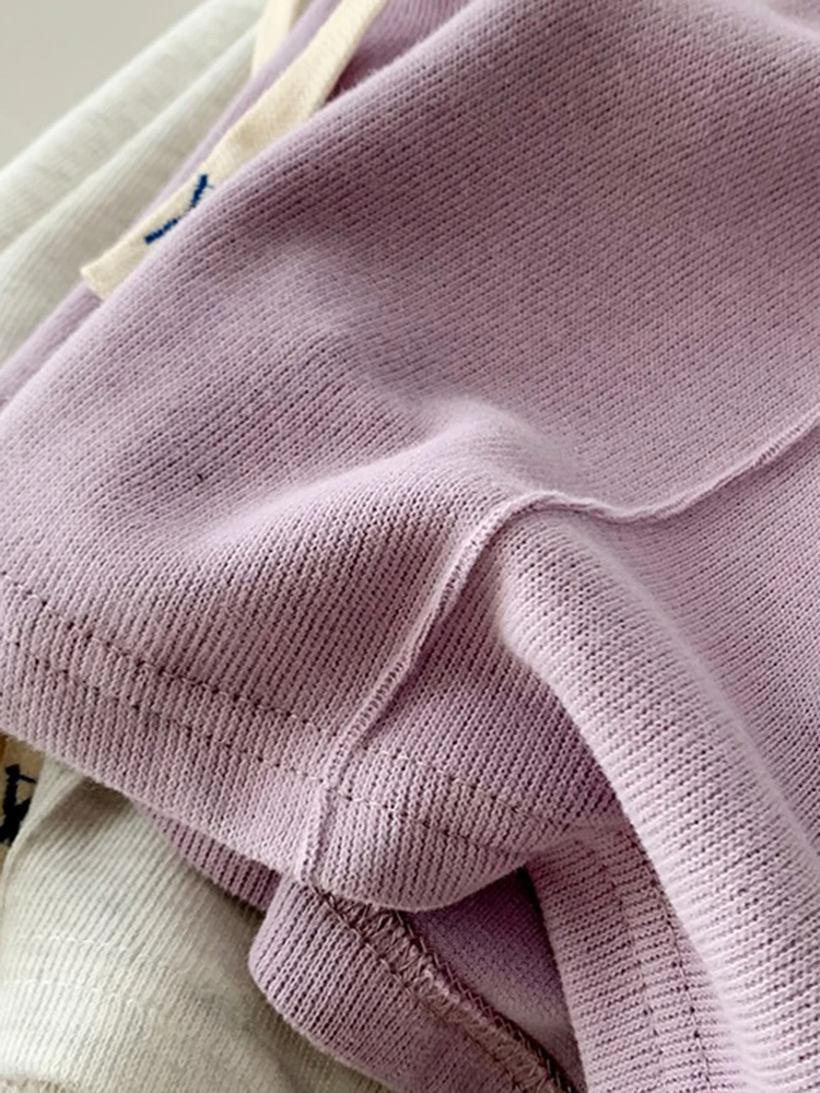 AOSSVIAO 2026 Sommer-Shorts für Damen: Elastische, süße Mädchen-Shorts im koreanischen Stil, Harajuku, schlichte graue Hosen für Studentinnen – Detail 8