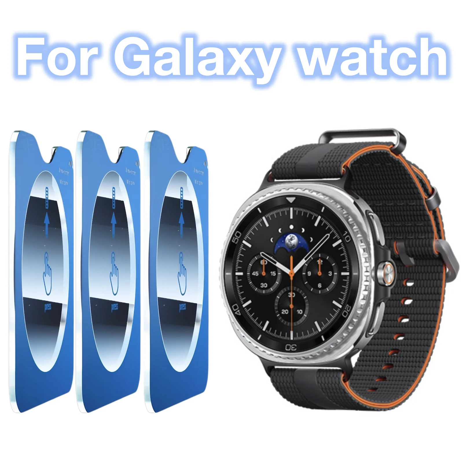 3Pcs For Galaxy Watch 8 Classic 7 2025 Ultra 4 5 6 7 46mm 40mm 44mm 43mm 47mm Easy Alignment Screen Protector Tempered Glass