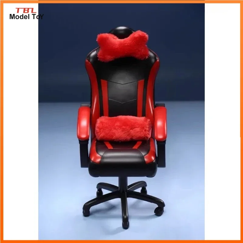 JIAOU 1/6 Scale Boss Chair Gaming Chair Computer Office Rotatable Chair Miniature Model for 12