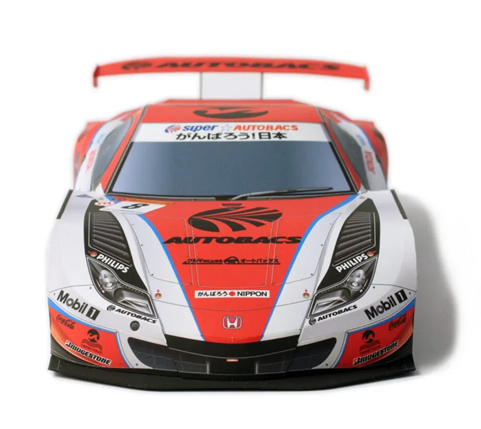 WRC 2011 HSV-010 GT 1:24 نموذج ورقي للسيارة، Dakar World Rally Racing Origami Art، صناعة يدوية ثلاثية الأبعاد Papercraft DIY Craft ZX-127