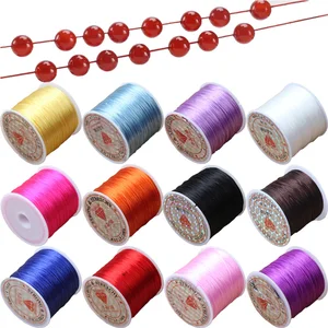 60M 0.5-1.2mm Strong Elastic Crystal Beading Cord Bracelet Necklace Stretch Thread String For Jewelry Making Diy Flexible Line