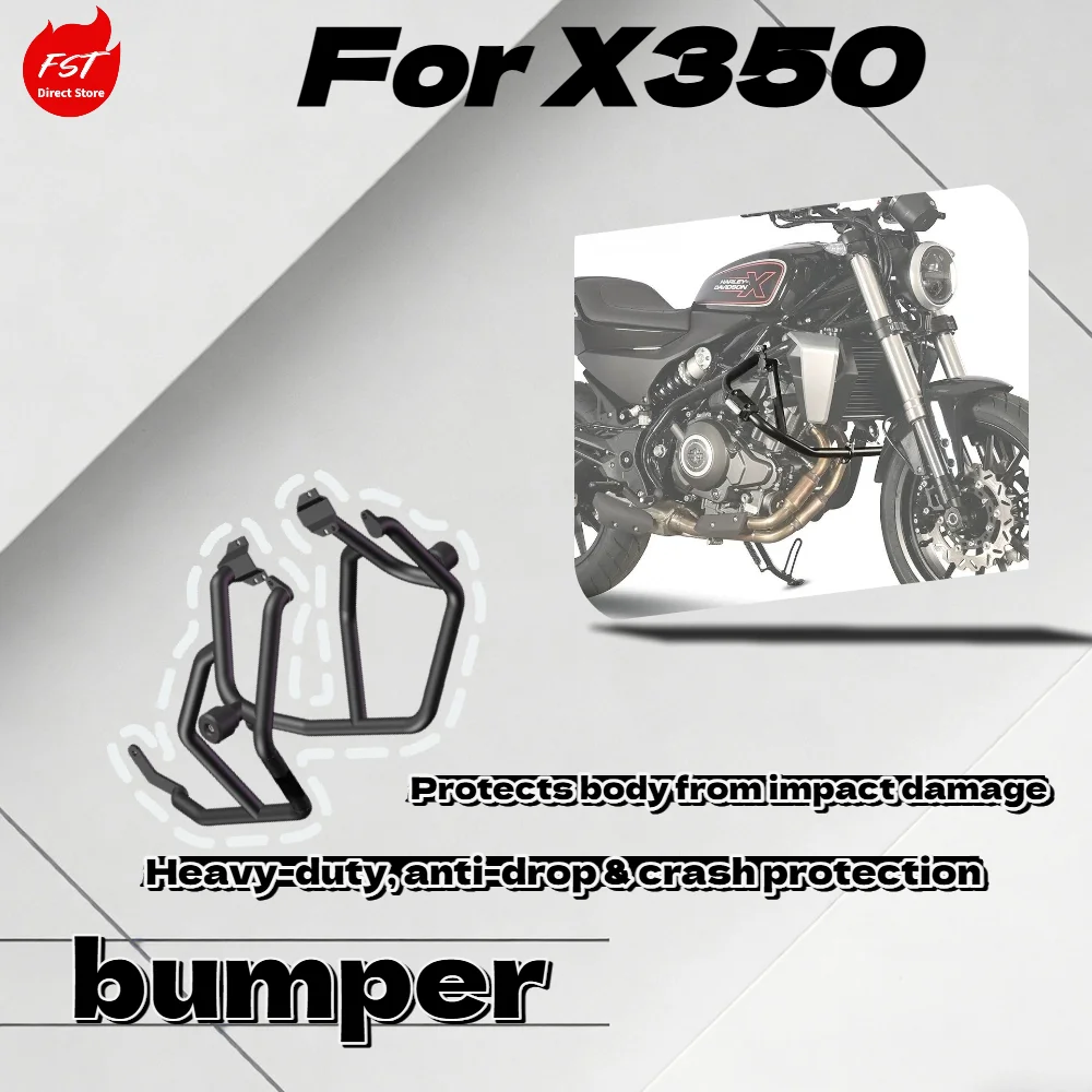 

For X350 Sturdy Anti-Fall Frame Guard Bar Body Crash Bumper Protector Scooter Aftermarket Parts