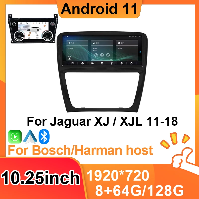 

Car Multimedia Player Stereo 8 Core 128G Carplay For Jaguar XJ XJL 2011-2018 Auto Radio GPS Navigation DSP 1080P Touch Screen