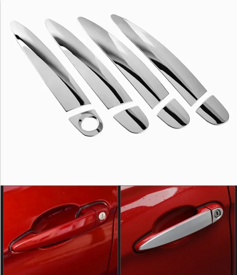 FUNDUOO For BMW 1 Series F21 F20 E81 E87 E82 3 Series F30 F35 F80 E92 E90 F31 E93 Stainless Steel Door Handle Cover Trim Sticker