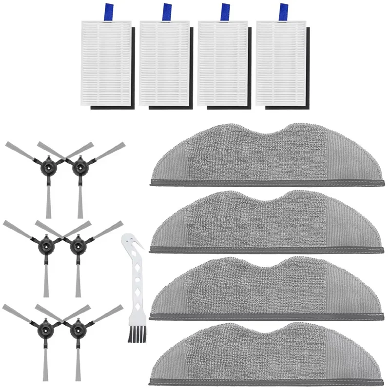 ABZA-استبدال فرشاة جانبية فلتر Hepa ممسحة الوسادة اكسسوارات عدة لشاومي روبوت فراغ E5/C108 قطع غيار الأنظف