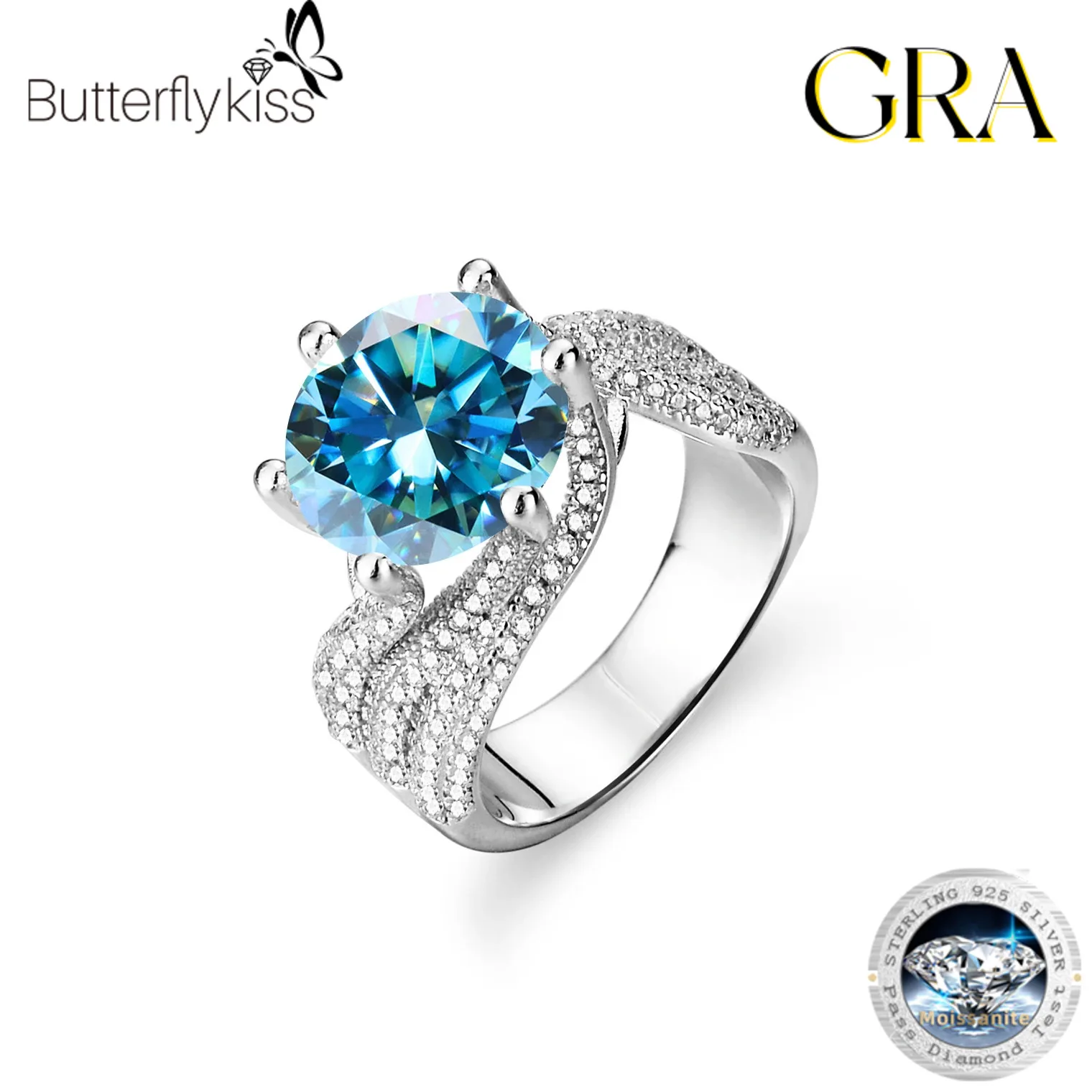 butterflykiss anel moissanite para mulheres prata esterlina 925 banhado a ouro branco diamante festa de casamento joias de luxo gra 5ct 01