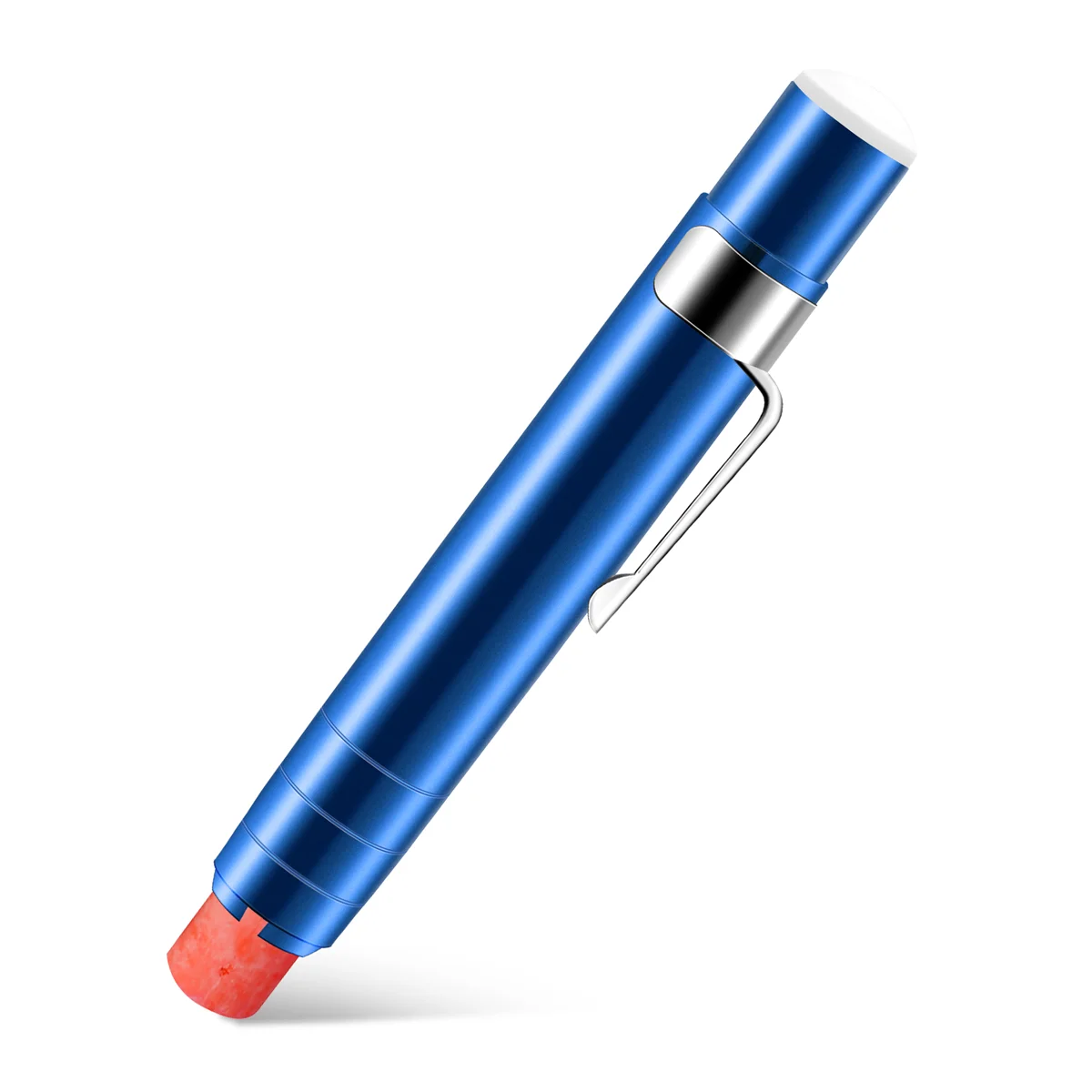 New 1 pcs Black Aluminum alloy Chalk Keeper Holder (blue)