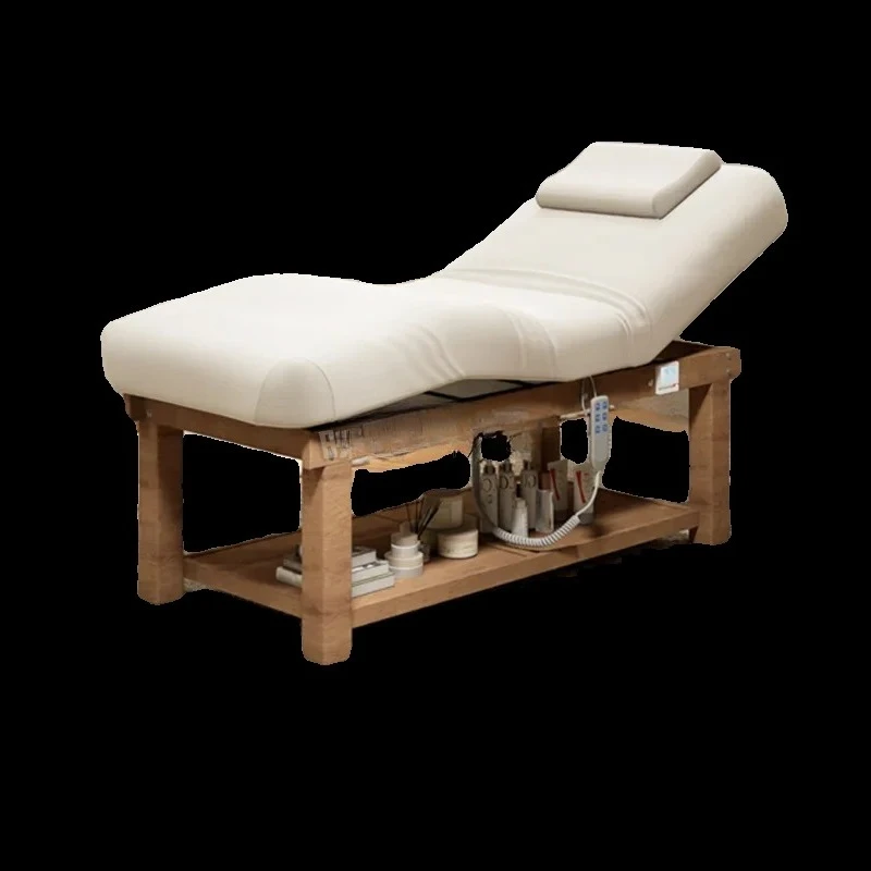

Solid Wood Electric Beauty Bed Beauty Salon Special Eyelash Simple Face Washing Bar Beauty Bed