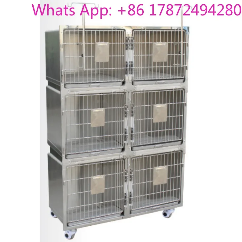 Luxury pet cage large cat and dog stainless steel box pet cage