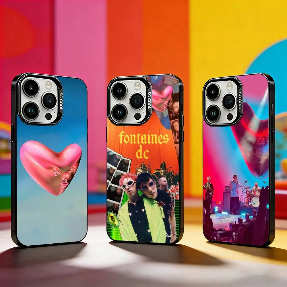 

Fontaines DC Romance Cool Phone Case For iPhone 17,16,15,14,13,12,11 Plus,Pro Max,XS,Colored silver phone case