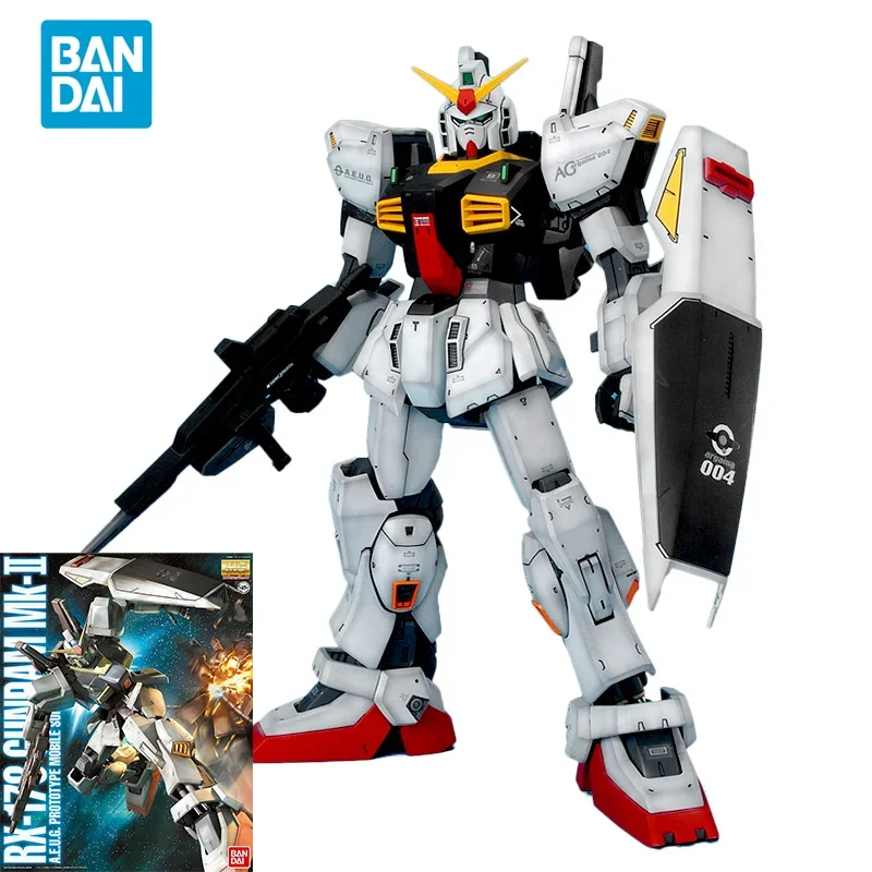 

Bandai Original GUNDAM Anime Model MG 1/100 RX-178 GUNDAM MK-2 Ver.2.0 Action Figure Assembly Model Toys Gifts for Children