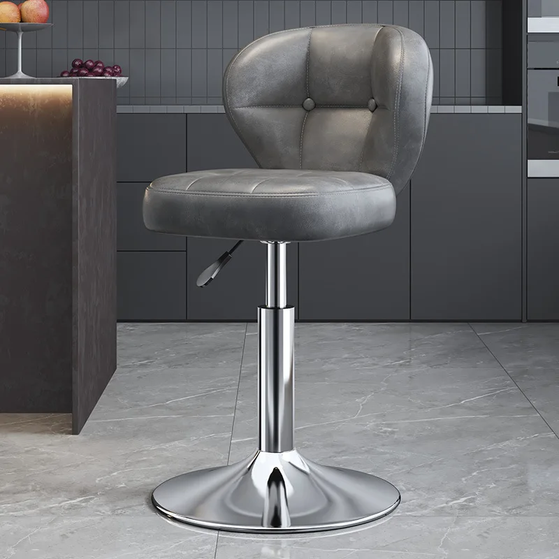 Commercial high platform chair, high footstool chair, adjustable height, rotatable, bar counter chair, front desk cashier stool