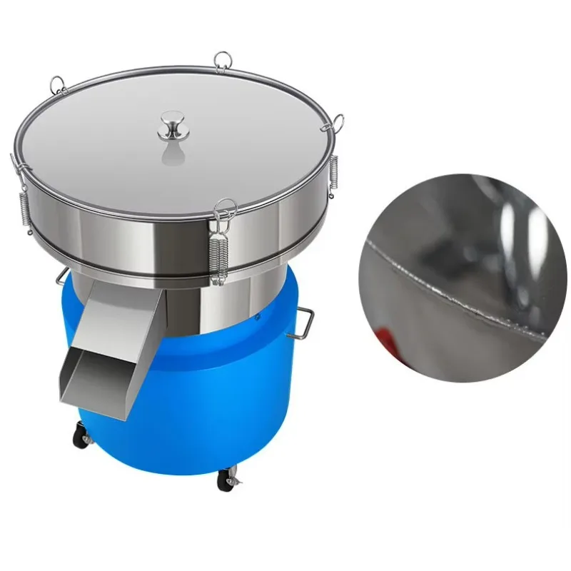 304 الفولاذ المقاوم للصدأ ترقية جديدة مسحوق كهربائي شاكر آلة غربال عصير الفاكهة السائلة