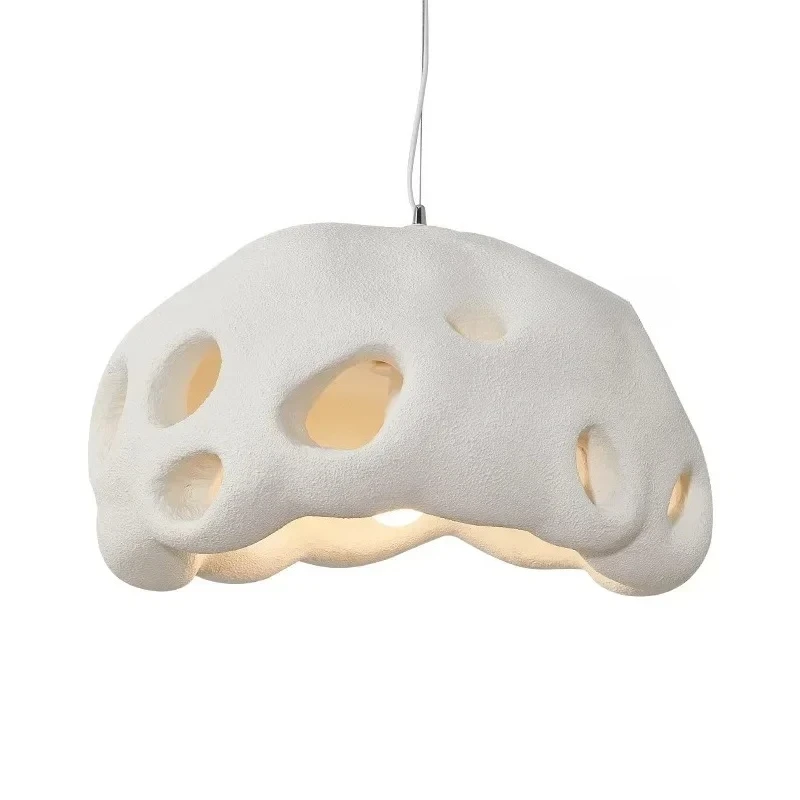 مصمم الرجعية عالية الكثافة البوليسترين الأبيض مصابيح متدلية LED مطعم مكافحة جزيرة مقهى تركيبة إضاءة G80 لمبة