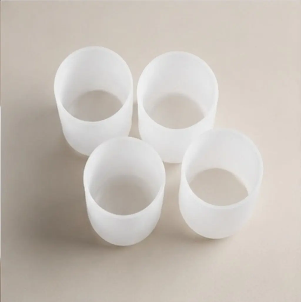4Pcs Flashlight Diffuser Dome Caps Soft Silicone Non Dazzling Lens Covers 39-43Mm Camping Tent Indoor Lighting Accessories Anti - view 6